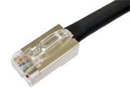 カテゴリ5e ロボットケーブル 撚り線 ストレート 黒(ケーブル仕様B) 5m