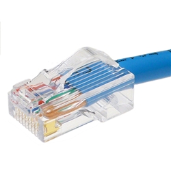 カテゴリ5e UTPケーブル 単線 ストレート 青 日本製 90m