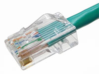カテゴリ5e UTPケーブル 単線 ストレート 緑 日本製 3m