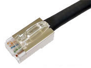 カテゴリ5e ロボットケーブル 撚り線 クロス 黒(ケーブル仕様B) 25m