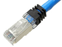 カテゴリ6A STPケーブル 単線 10GBASE-Tストレート 青 8m （仕様A）