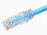 カテゴリ6A UTPケーブル 単線 ストレート配線 水色 70m