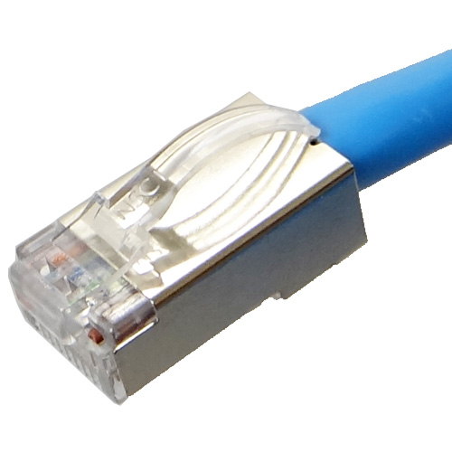 カテゴリ6 STPケーブル 単線 ストレート 水色 20m