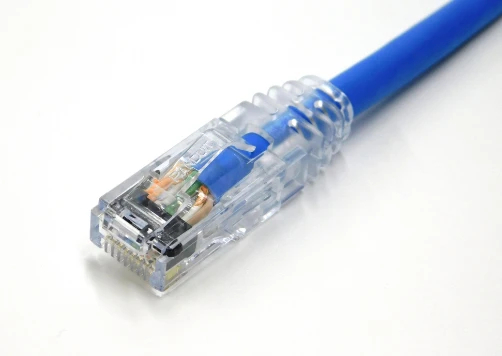 カテゴリ6 CMPケーブル 単線 1000BASE-TXクロス 青 1m