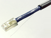 カテゴリ6 STP 屋外用ケーブル 単線 1000BASE-TXクロス 黒 90m