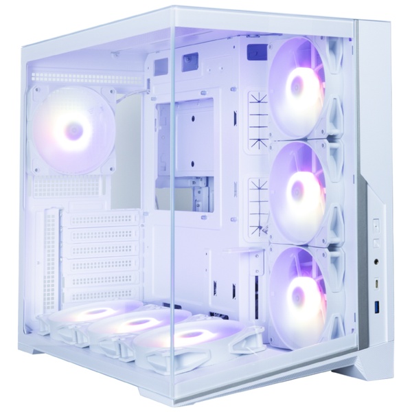 ミドルタワーPCケース D40 White