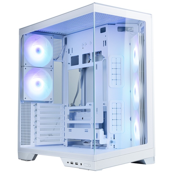 ミドルタワーPCケース D50 White
