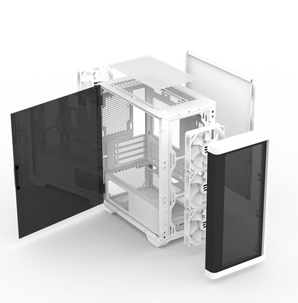 ミニタワー型PCケース M4 White