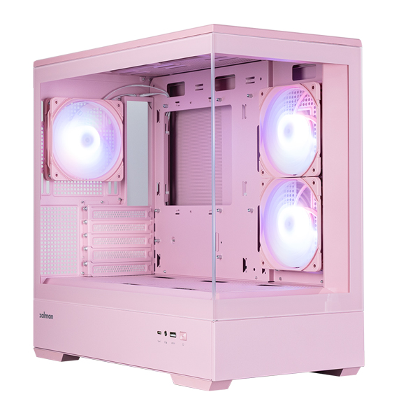 ミニタワー型PCケース P30 PINK V2