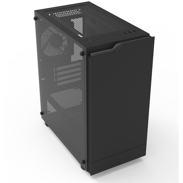 ミニタワー型PCケース T4 PLUS Black
