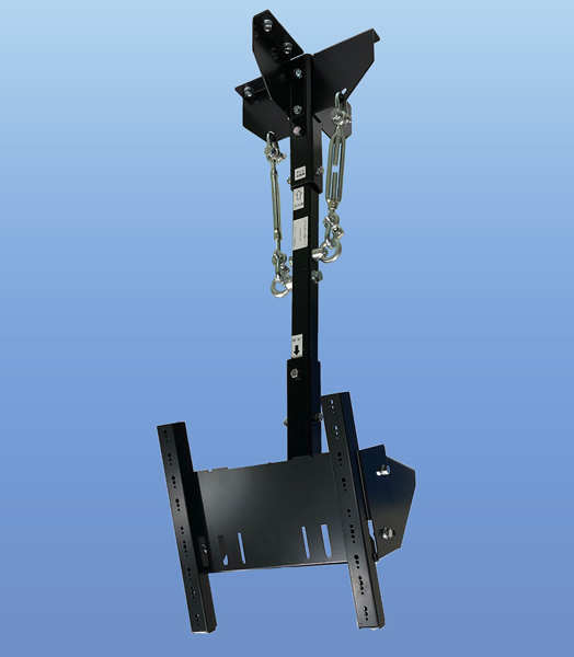 三菱社製 液晶テレビ（LCD-58XB・DSM-58）搭載専用 天吊り金具（中間パイプ1000mm・安全対策部品キット）セット品