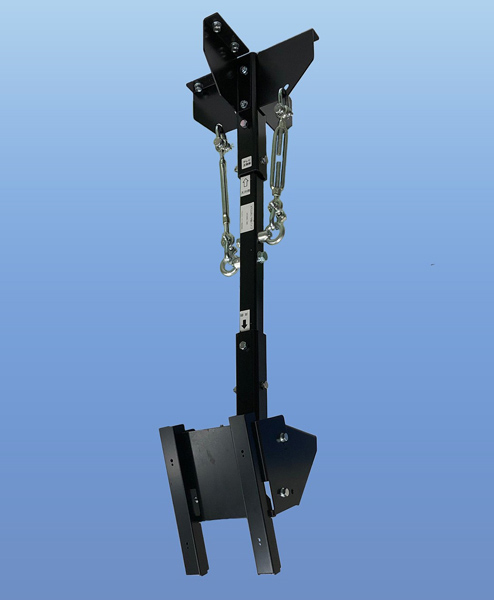 三菱社製 液晶テレビ（LCD-40/50XB・DSM-40/50）搭載専用 天吊り金具（中間パイプ1400mm・安全対策部品キット）セット品