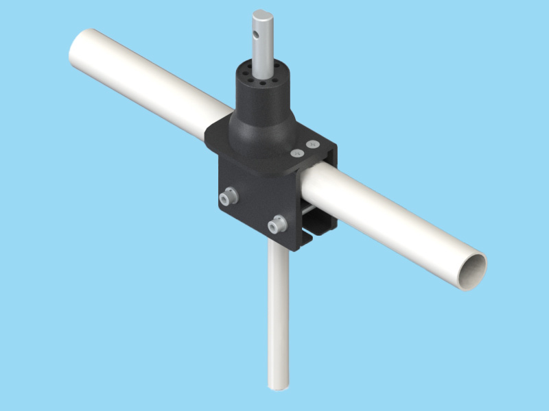 パイプベッド取付ブラケット PSN5CRアーム搭載専用（ブラック）