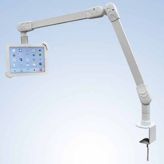 タブレット端末搭載用 ロングアーム本体ユニット（ホワイト）