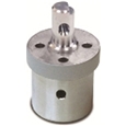 38.1mm パイプアダプタ PS9ヘッドユニット搭載用（シルバー）