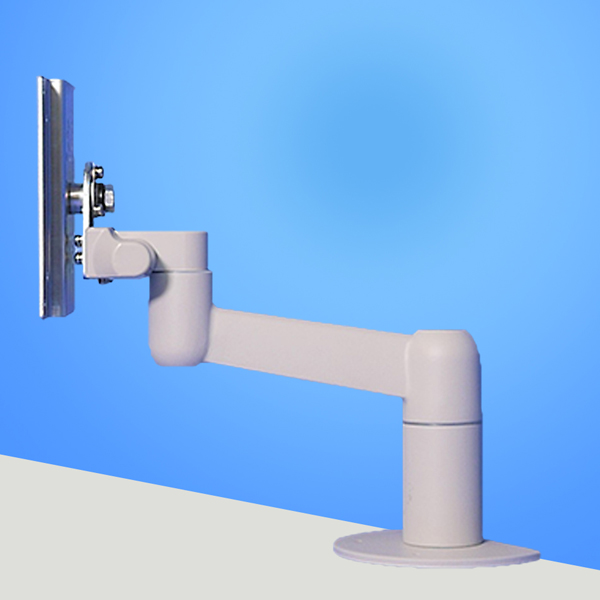 3Kg対応2軸タイプ 平行移動式ディスプレイアーム 本体ユニット（ライトグレー）