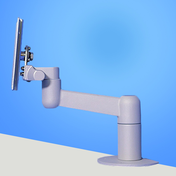 3Kg対応2軸タイプ 平行移動式ディスプレイアーム 本体ユニット（シルバー）