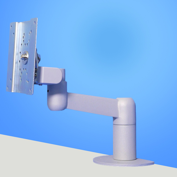 6Kg対応2軸タイプ 平行移動式ディスプレイアーム 本体ユニット（シルバー）