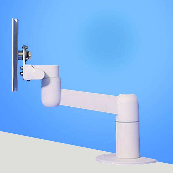 2Kg対応2軸タイプ 平行移動式ディスプレイアーム 本体ユニット（ホワイト）