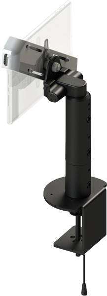 対角固定式タブレット搭載用 垂直固定型アーム 本体ユニット（ブラック）