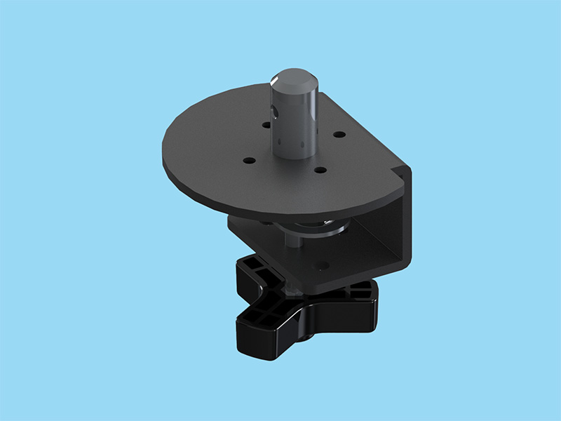 PS4・PS5シリーズ用 ノブ式ショートクランプ ブラック