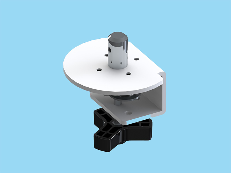 PS4・PS5シリーズ用 ノブ式ショートクランプ ホワイト