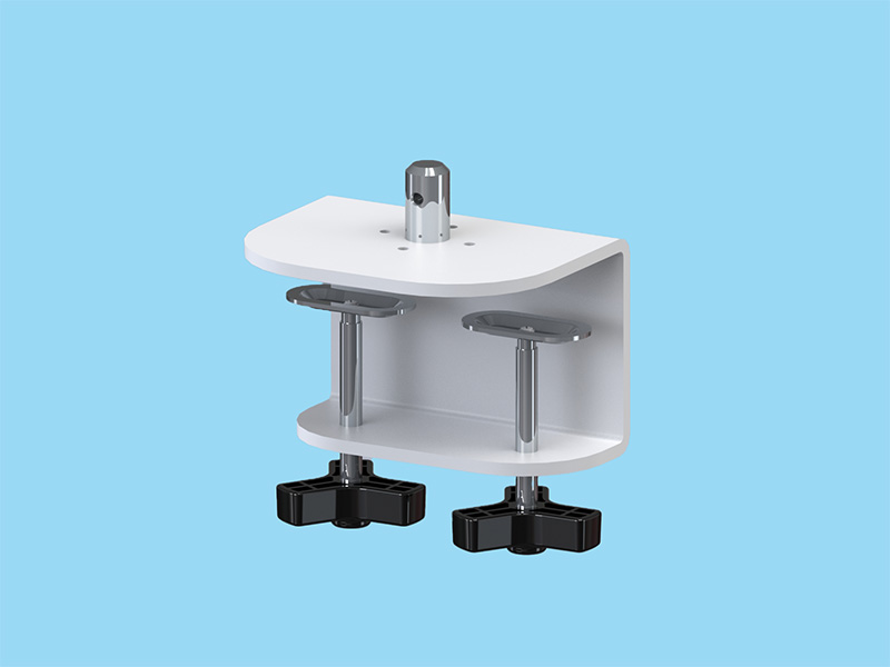 PS4・PS5シリーズ用 ノブ式強化クランプ ライトグレー