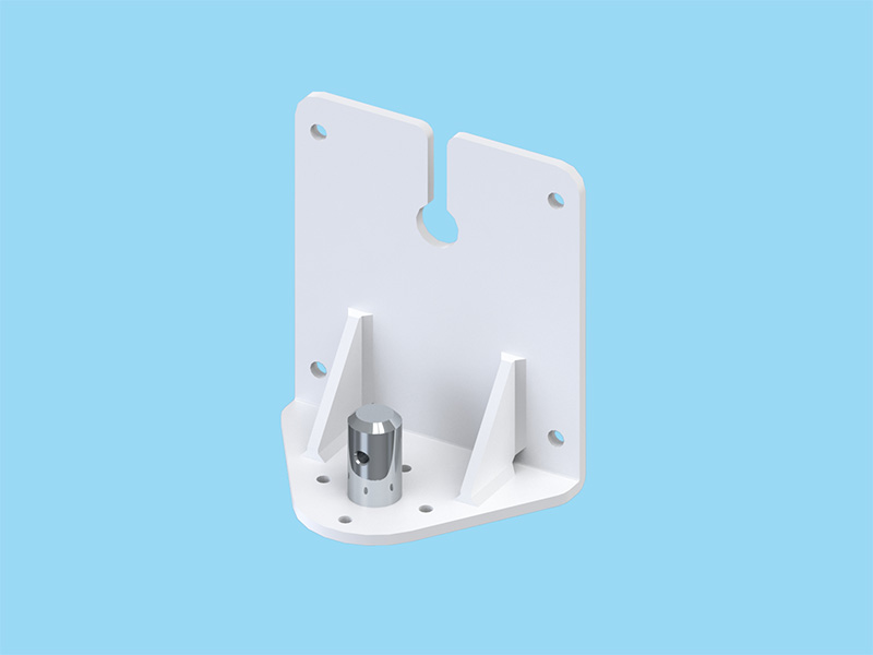 PS4・PS5シリーズ用 省スペース壁取付ブラケット（ケーブル通し穴付） ライトグレー