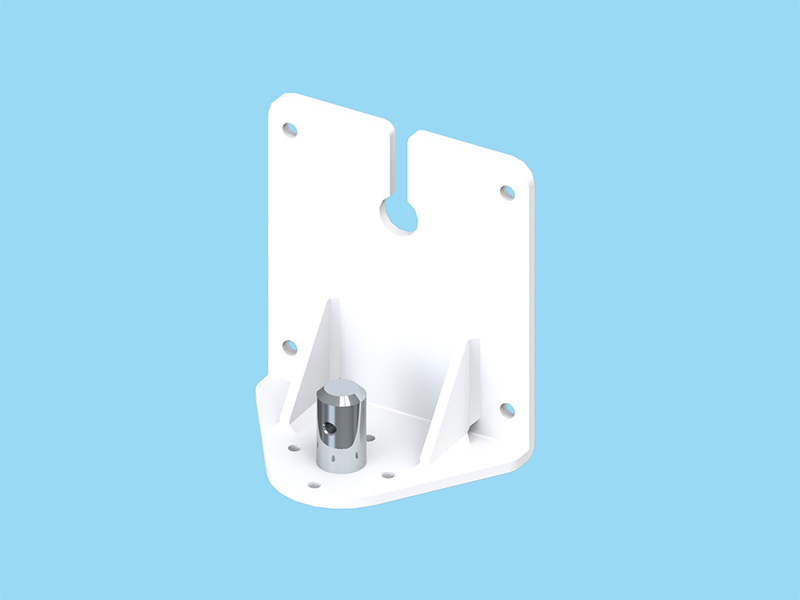 PS4・PS5シリーズ用 省スペース壁取付ブラケット（ケーブル通し穴付） ホワイト