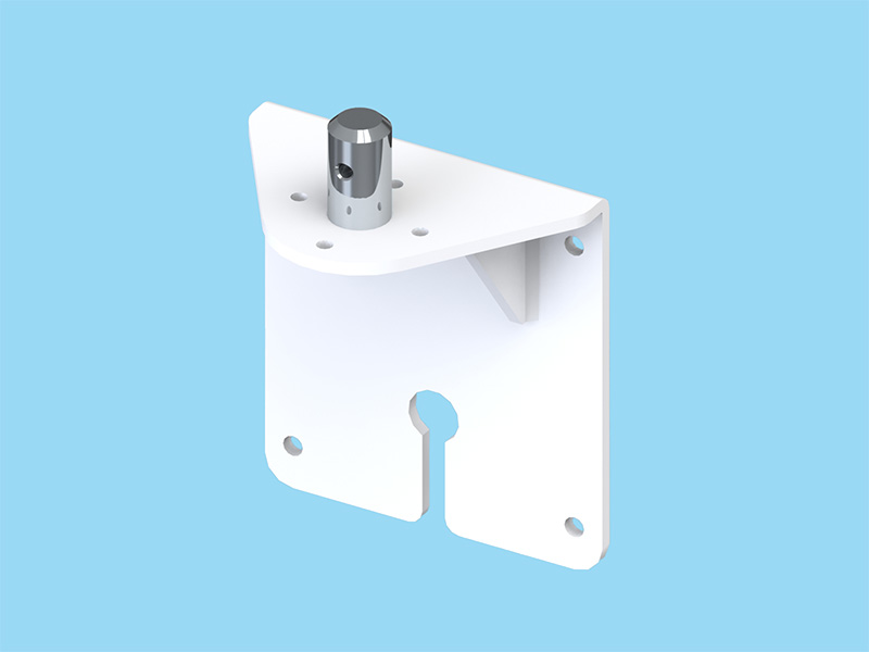 PS4・PS5シリーズ用 壁取付ブラケット（ケーブル通し穴付） ホワイト