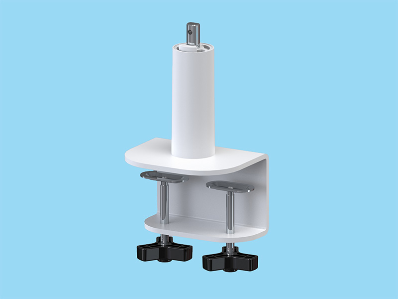 PSN7シリーズ専用 ノブ式ロング支柱強化クランプ ライトグレー