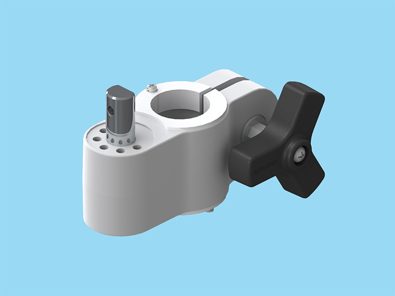 PSN7シリーズ専用 パイプ径32ミリ用 取付ブラケット ライトグレー