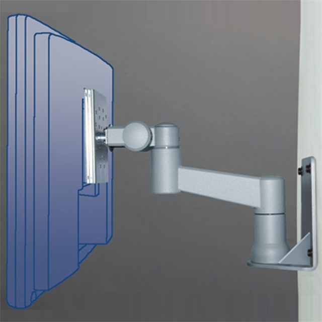 壁・パネル取付式アームスタンド 2軸タイプ（シルバー 5.5Kg対応）