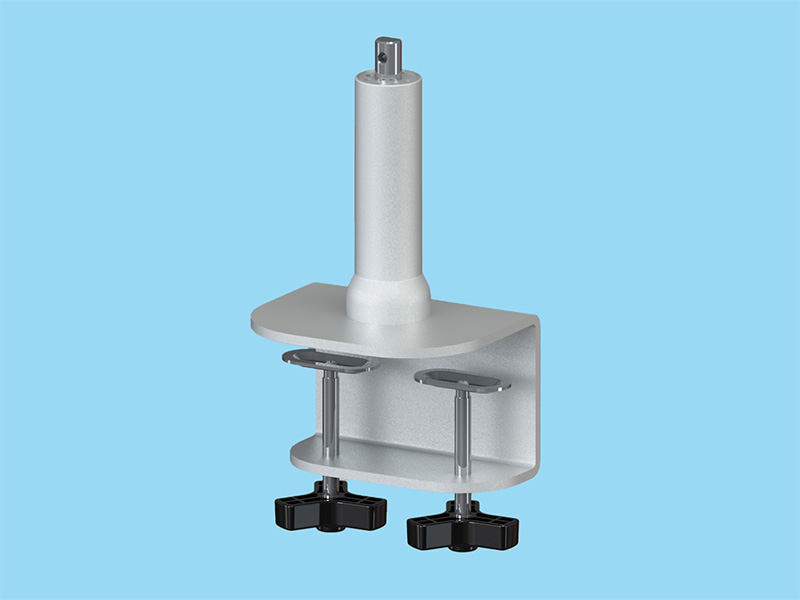 PS9シリーズ専用 ノブ式ロング支柱強化クランプ シルバー