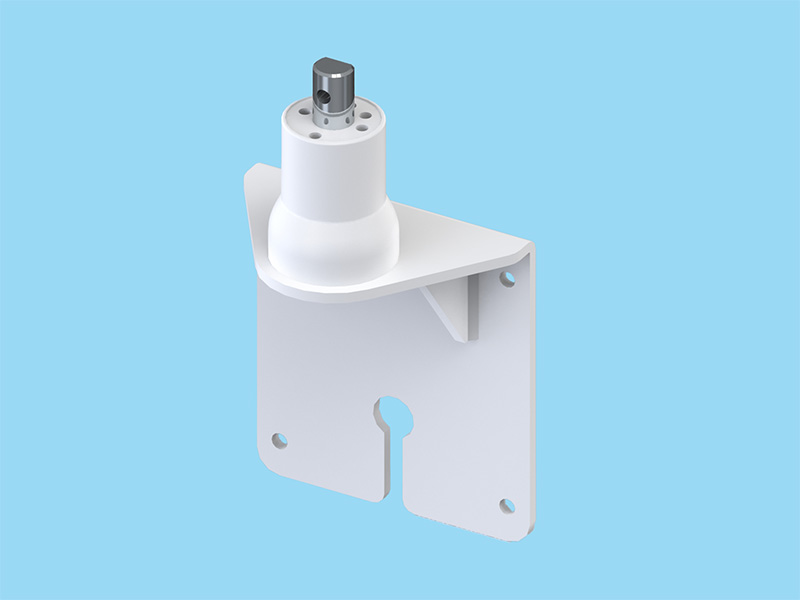 PS9シリーズ専用 壁取付ブラケット（ケーブル通し穴付） ライトグレー