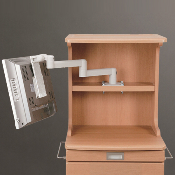 病院向け棚取付式アーム 3軸 平行移動タイプ（ライトグレー 5.5Kg対応）