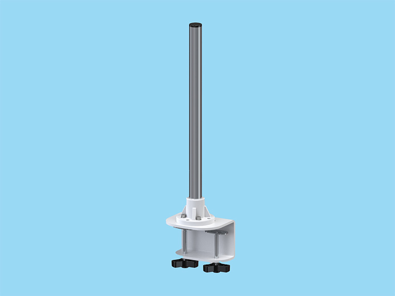 パイプスタンド 卓上取付型L500 ライトグレー