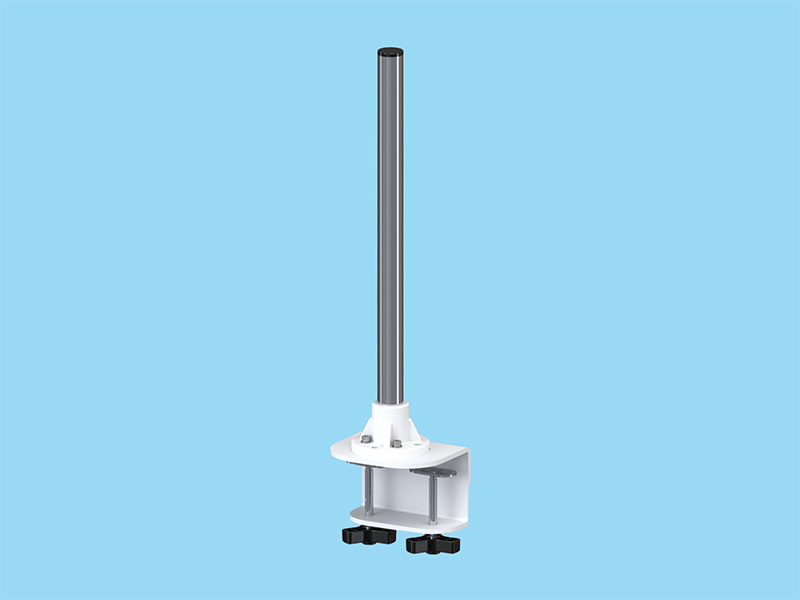 パイプスタンド 卓上取付型L500 ホワイト