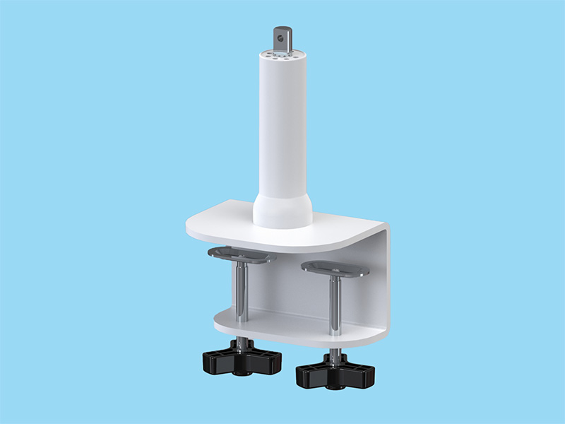 PS7AX・G1AXシリーズ用 ノブ式ロング支柱強化クランプ ライトグレー