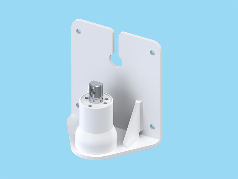 PS7AX・G1AXシリーズ用 壁取付ブラケット（ケーブル通し穴付） ライトグレー