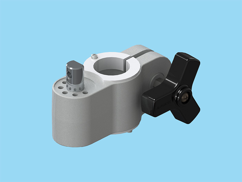 PS7AX・G1AXシリーズ用 パイプ径32ミリ用 取付ブラケット シルバー