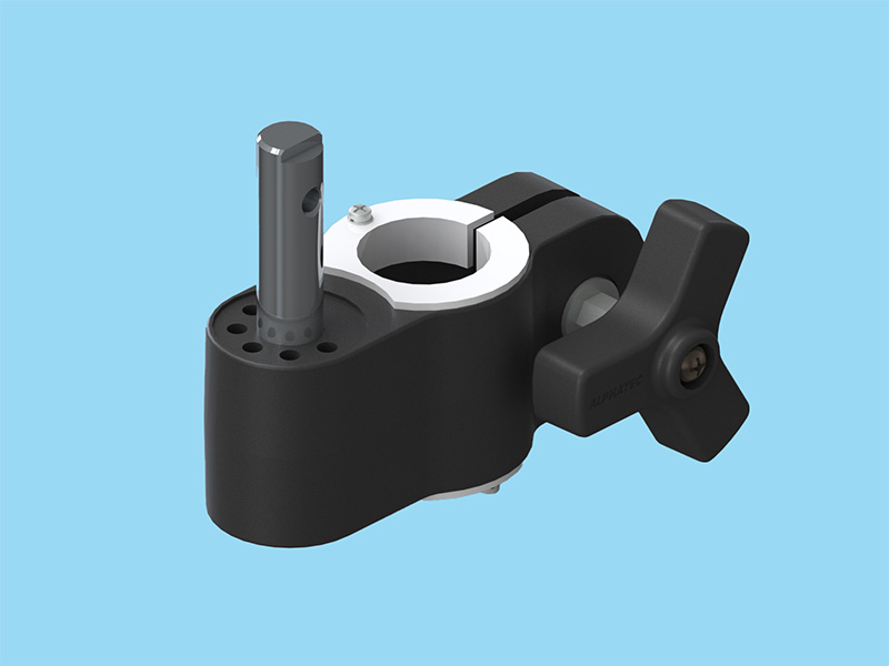 PS5CX・PS7BX・G1BXシリーズ用 パイプ径32ミリ用 取付ブラケット ブラック