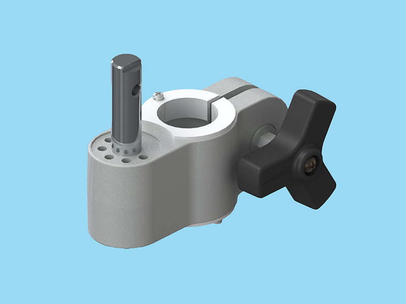 PS5CX・PS7BX・G1BXシリーズ用 パイプ径32ミリ用 取付ブラケット シルバー