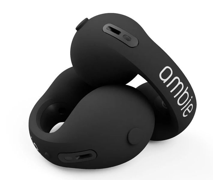 ambie sound earcuffs AM-TW02COM Black × Black (凸ボタンタイプ)