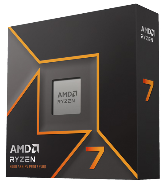 AMD Ryzen 7 9700X プロセッサ ソケット AM5、CPUコア数 8、最大ブーストクロック 5.5GHz 100-100001404WOF