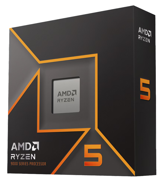 AMD Ryzen 5 9600X プロセッサ ソケット AM5、CPUコア数 6、最大ブーストクロック 5.4GHz 100-100001405WOF