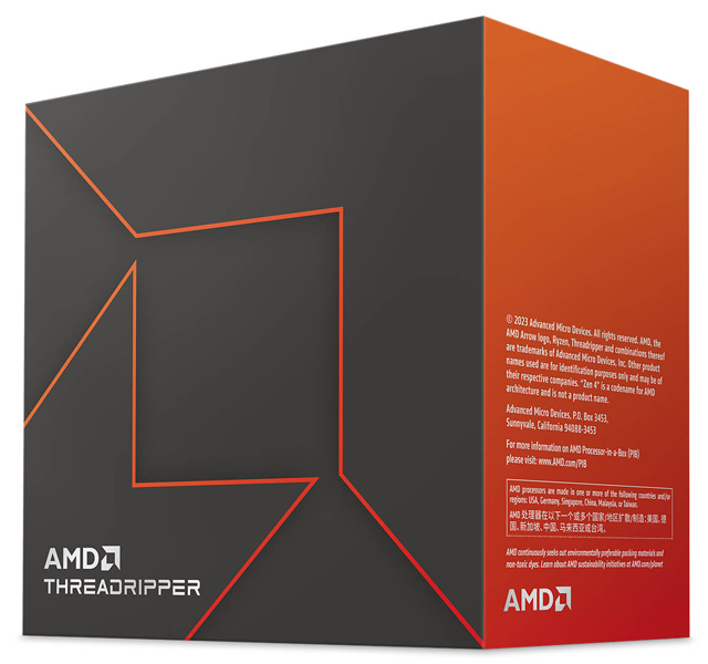 AMD Ryzen Threadripper 7960X 4.2GHz 24コア / 48スレッド 152MB 350W 3年保証 100-100001352WOF
