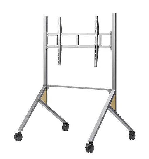 ディスプレイスタンド ヒト HIT11 シルバー色 キャスター付 ディスプレイ取付金具付 電子黒板にもお奨め ディスプレイ推奨サイズ ～86型