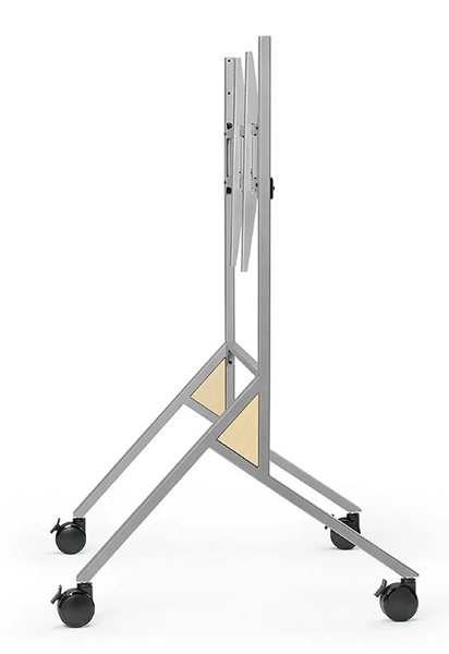 ディスプレイスタンド ヒト HIT21 シルバー色 キャスター付 ディスプレイ取付金具付 電子黒板にもお奨め ディスプレイ推奨サイズ ~100型