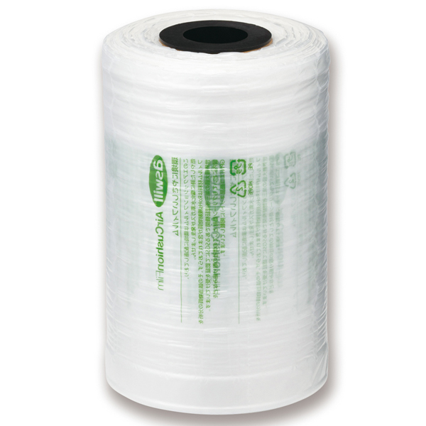 エアークッションフィルム バブル 緩衝材作成機ACM02で作成可能 高密度ポリエチレン(HDPE) ロール高さ200mm×長さ200M ミシン目ピッチ300mm 厚み20μ 粒幅2cm 粒高さ1cm